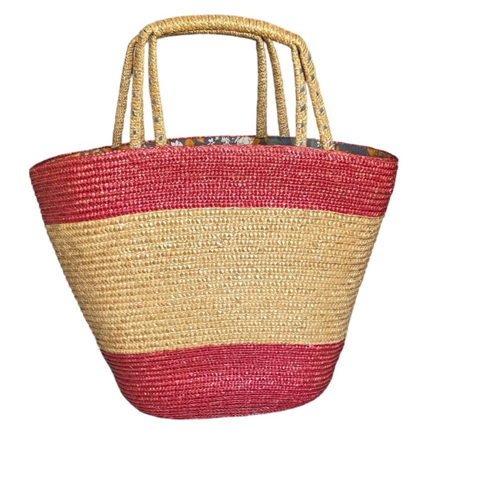 Vintage Basket Summer Tote Bag Large - Picture 2 of 5